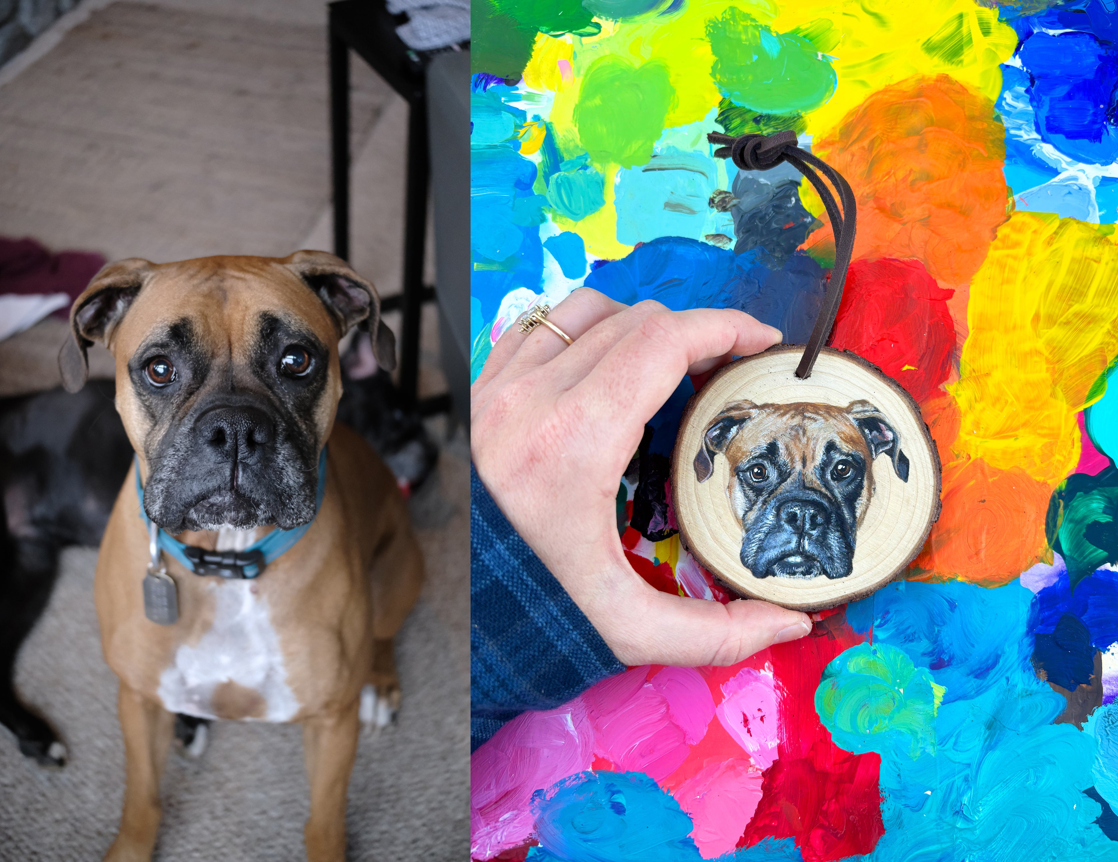 Custom Painted Pet Ornament