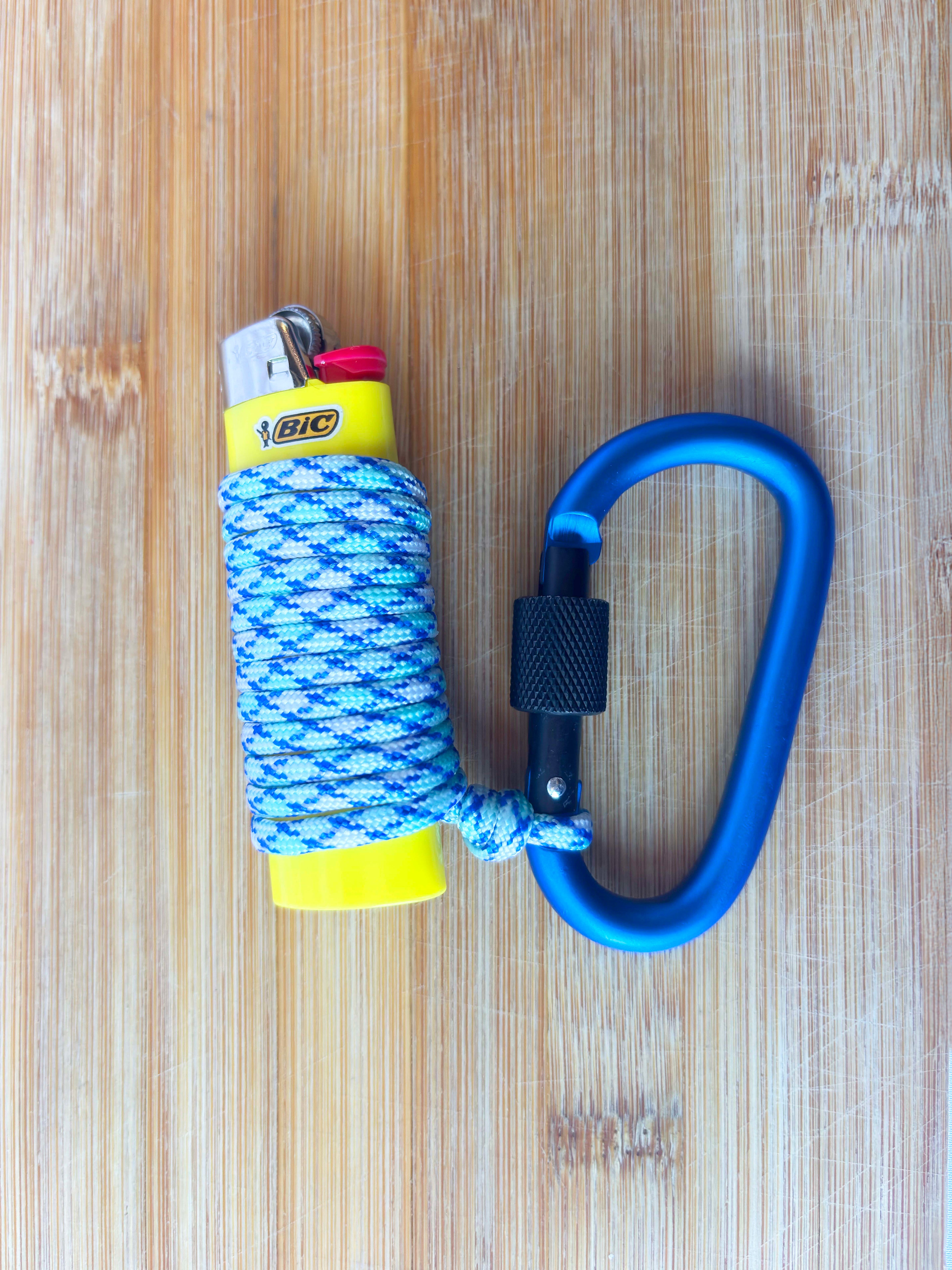 Handwrapped Paracord Lighter Carabiner