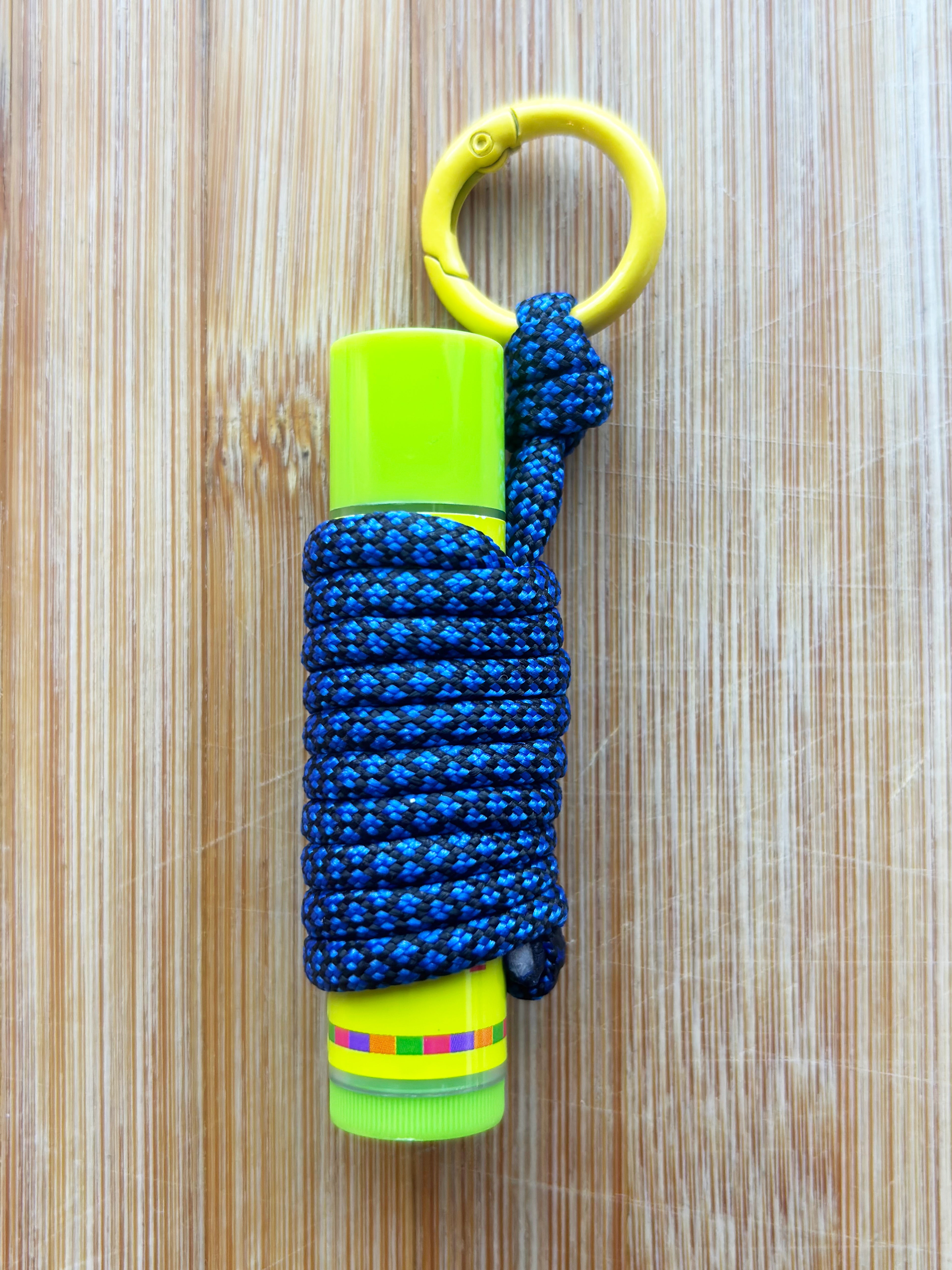 Handwrapped Paracord Chaptick Clip