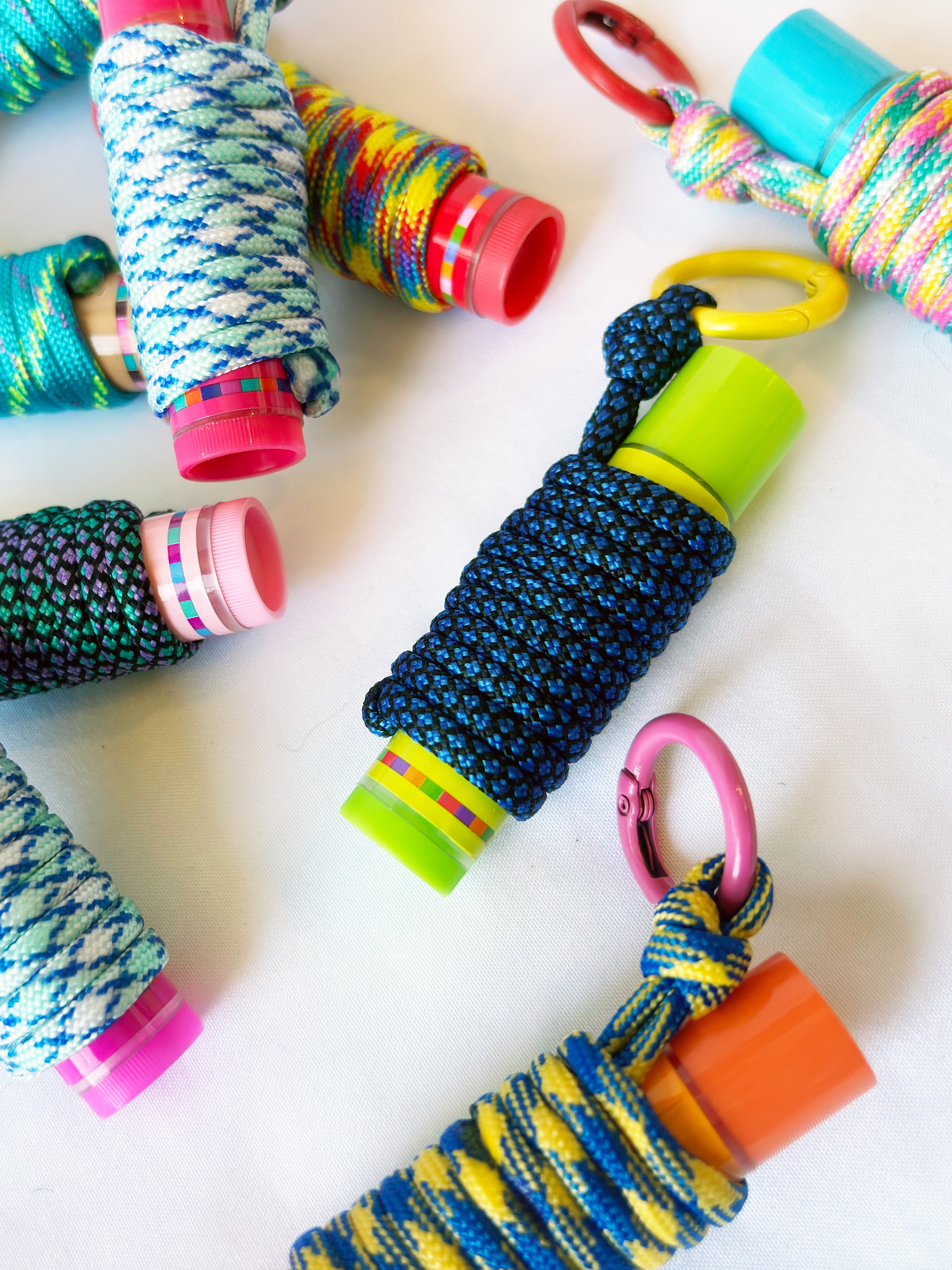 Handwrapped Paracord Chaptick Clip