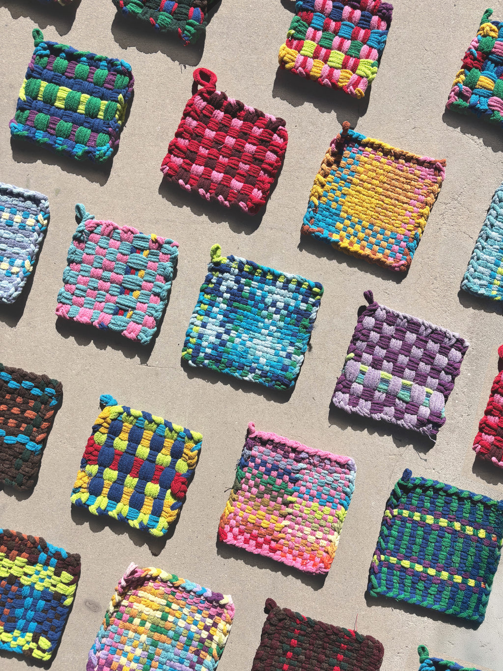 Handwoven Cotton Potholder