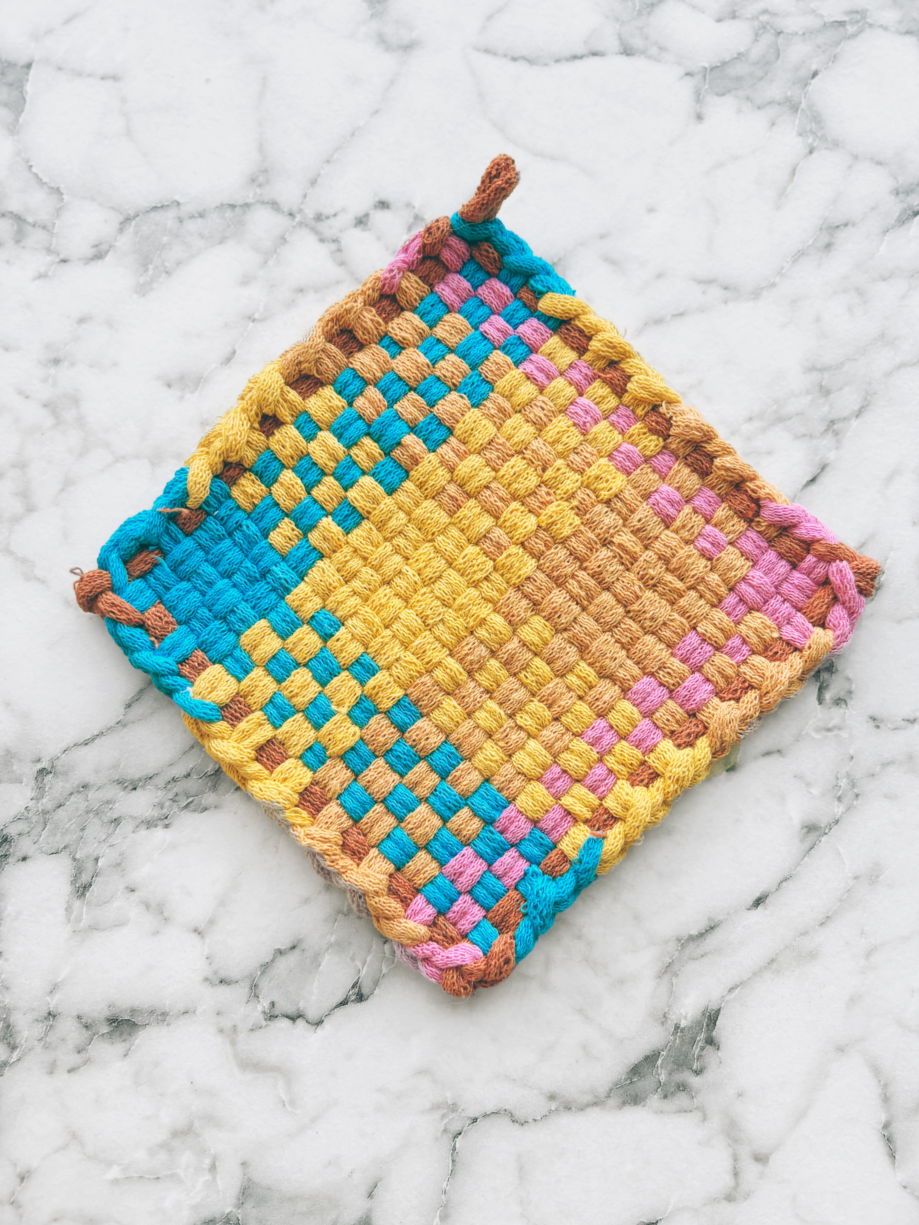 Handwoven Cotton Potholder