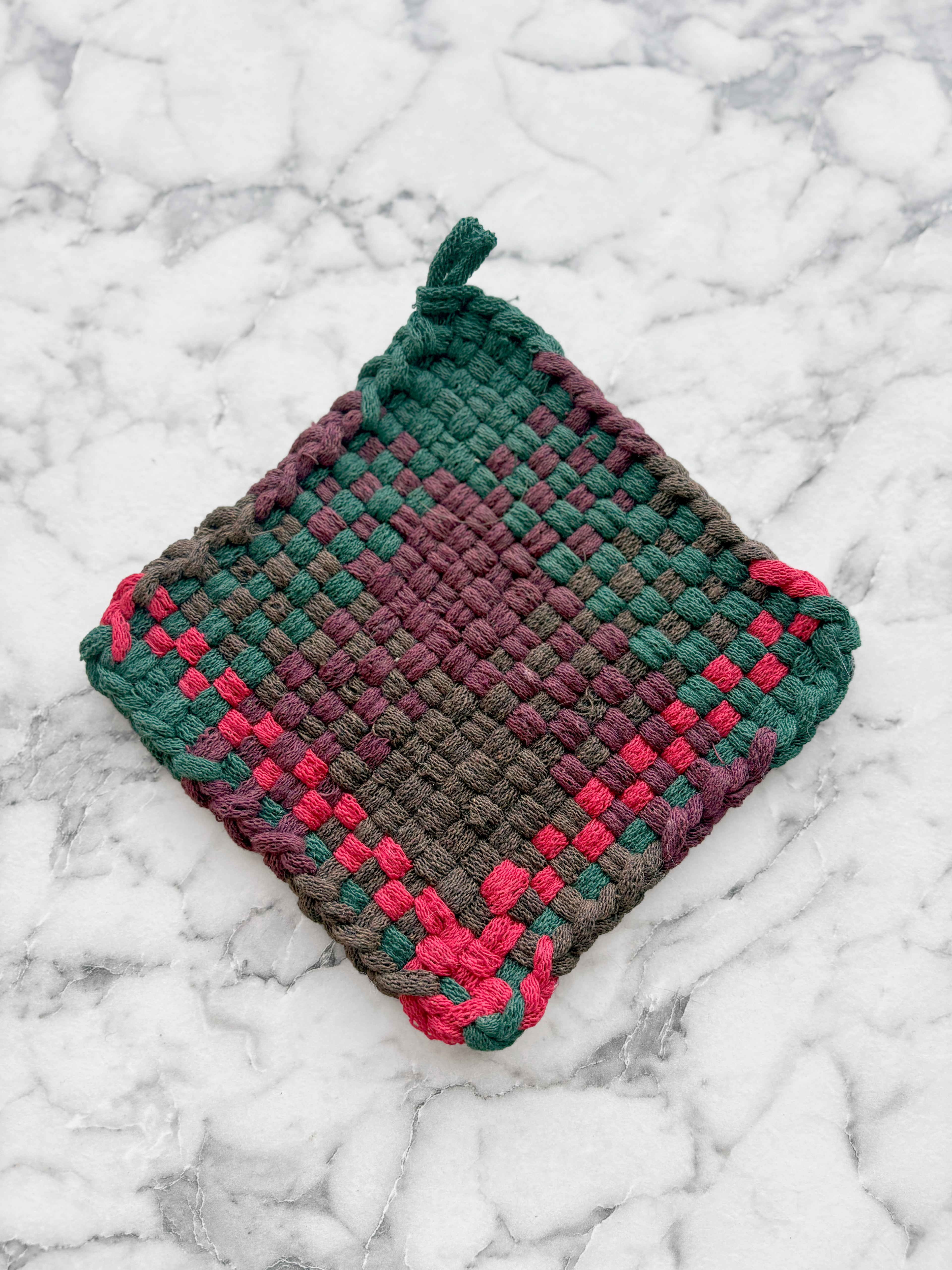 Handwoven Cotton Potholder
