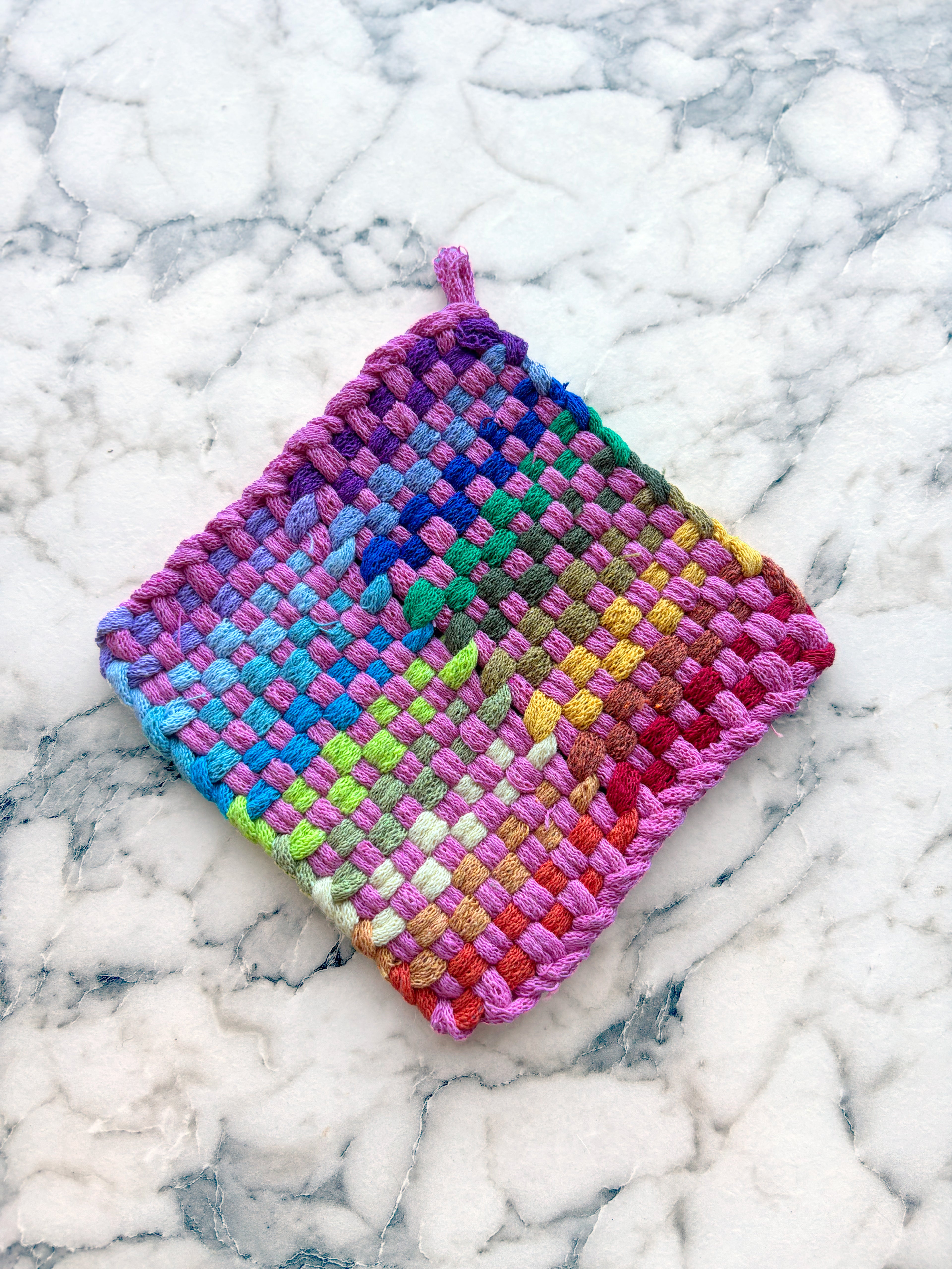 Handwoven Cotton Potholder