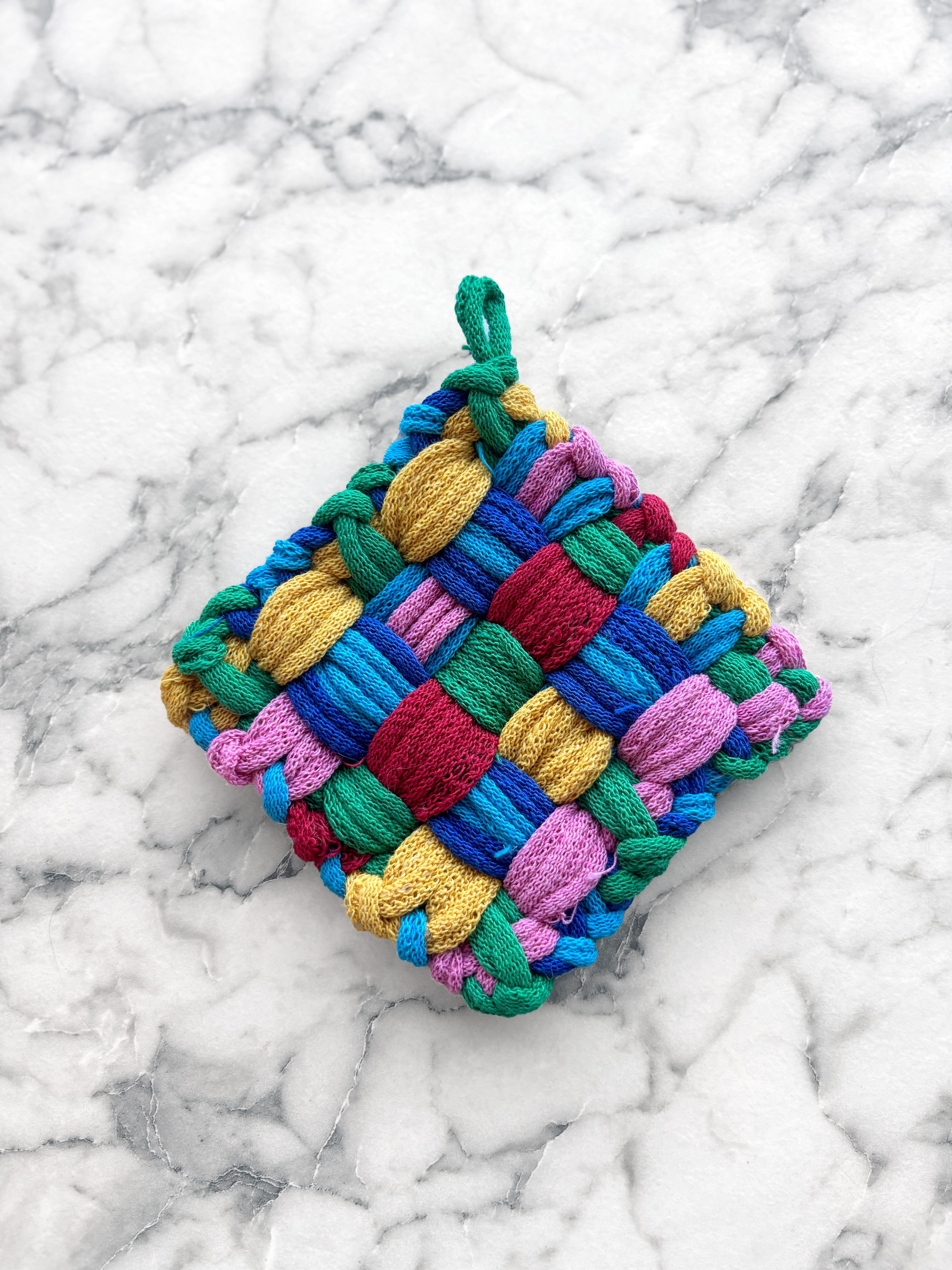 Handwoven Cotton Potholder
